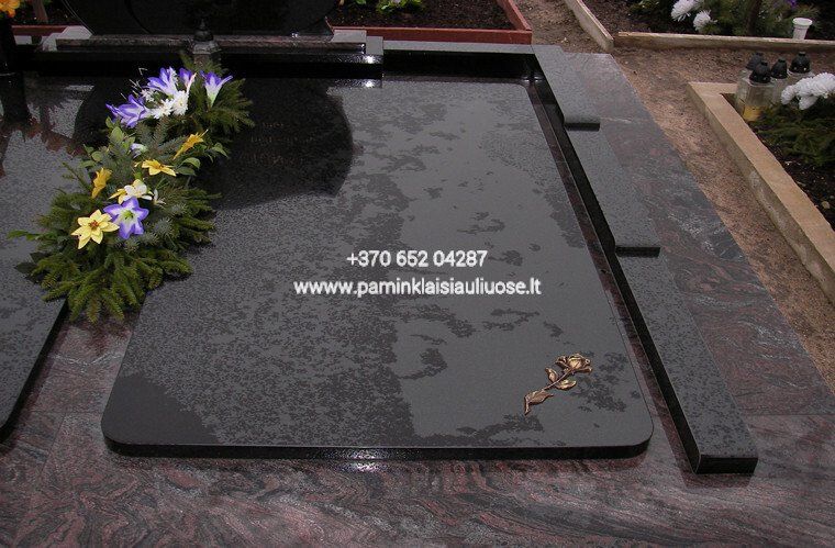 Akmenita, ĮI | kapų dengimas granito ir 3D stiklo plokštėmis