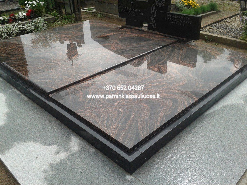 Akmenita, ĮI | kapų dengimas granito ir 3D stiklo plokštėmis