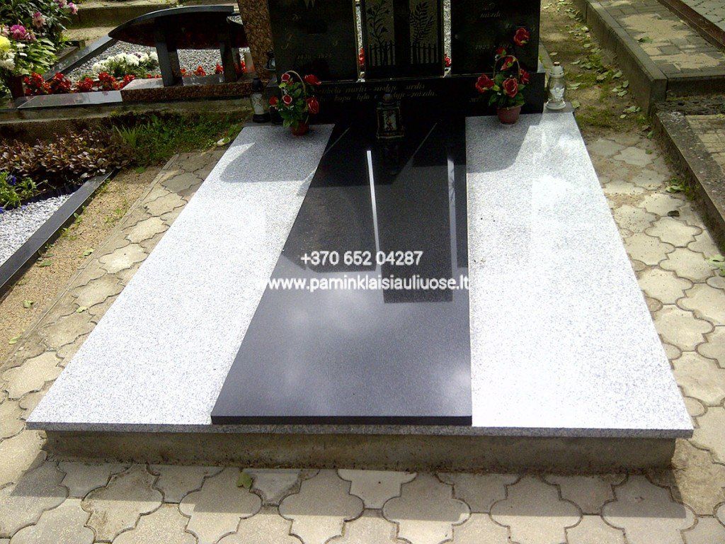 Akmenita, ĮI | kapų dengimas granito ir 3D stiklo plokštėmis