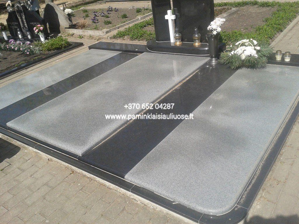Akmenita, ĮI | kapų dengimas granito ir 3D stiklo plokštėmis