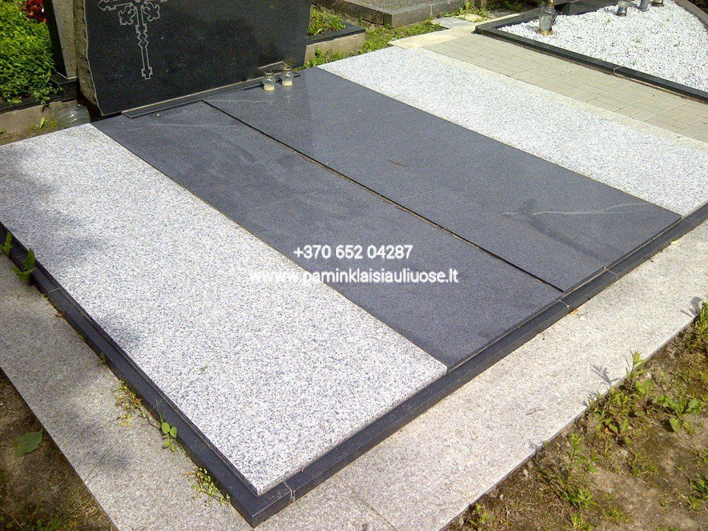 Akmenita, ĮI | kapų dengimas granito ir 3D stiklo plokštėmis