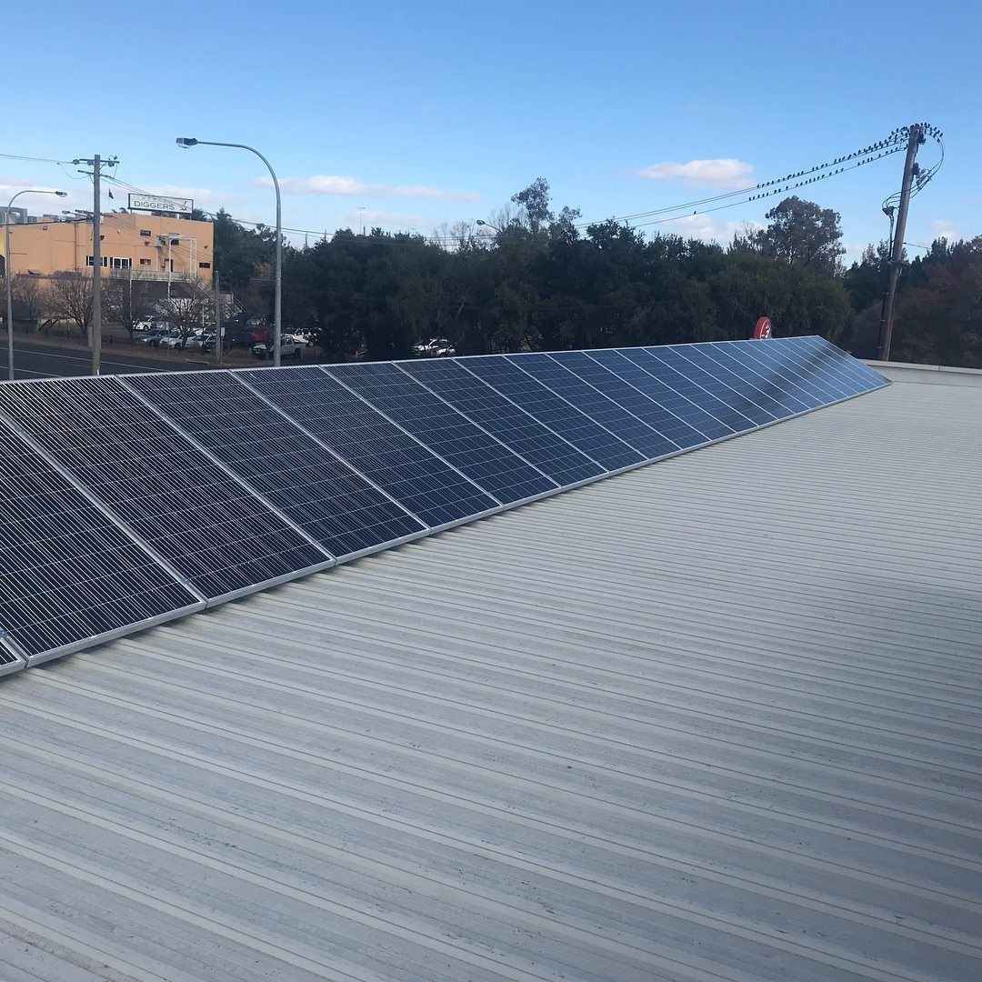 Solar Panels Installed at the Rooftop