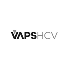 Logo for VAPS HCV in black and gray text.