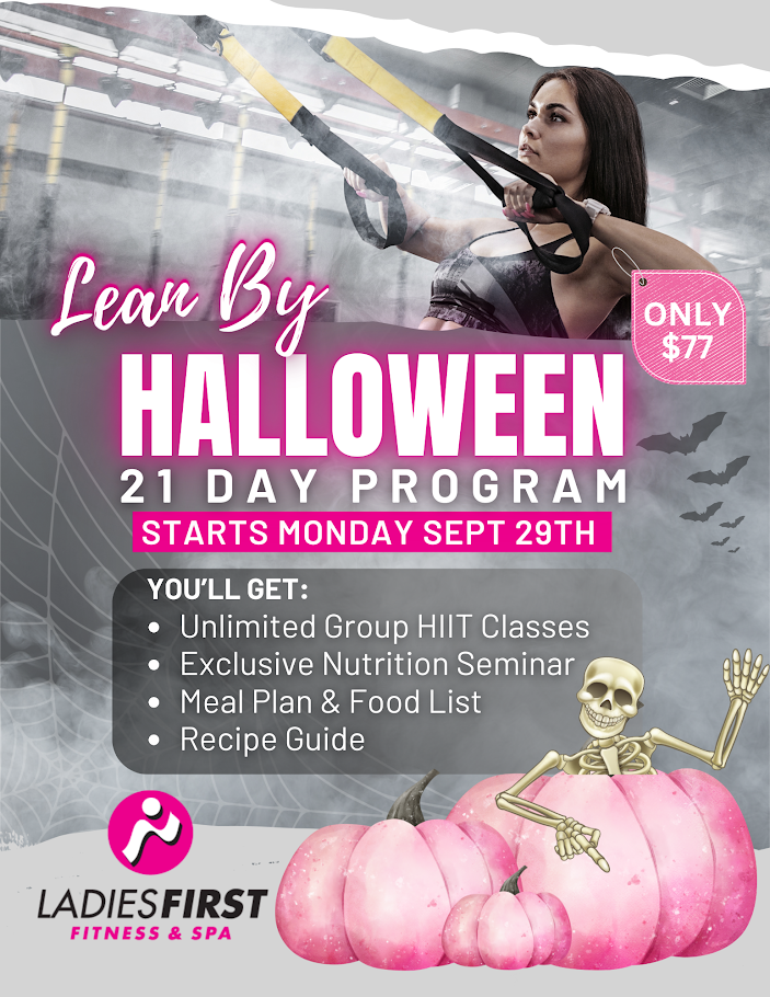 A pink poster for a 21 day detox program