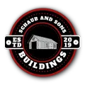 The logo for schaub and sons buildings shows a barn