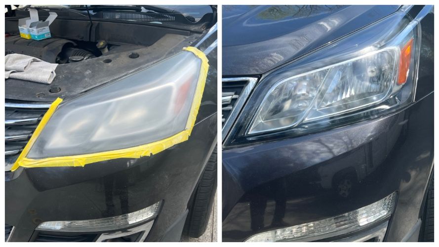 Headlight Before & After
