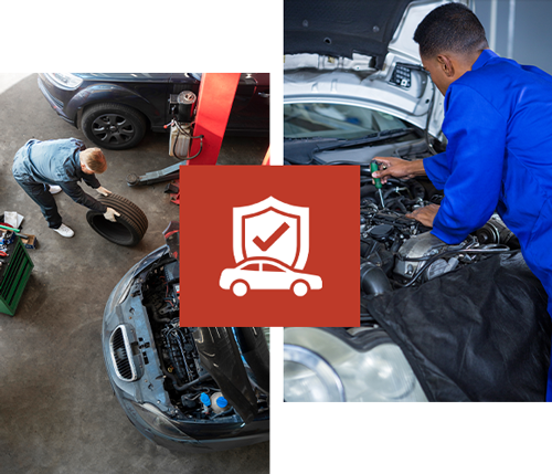 mechanic fixing car