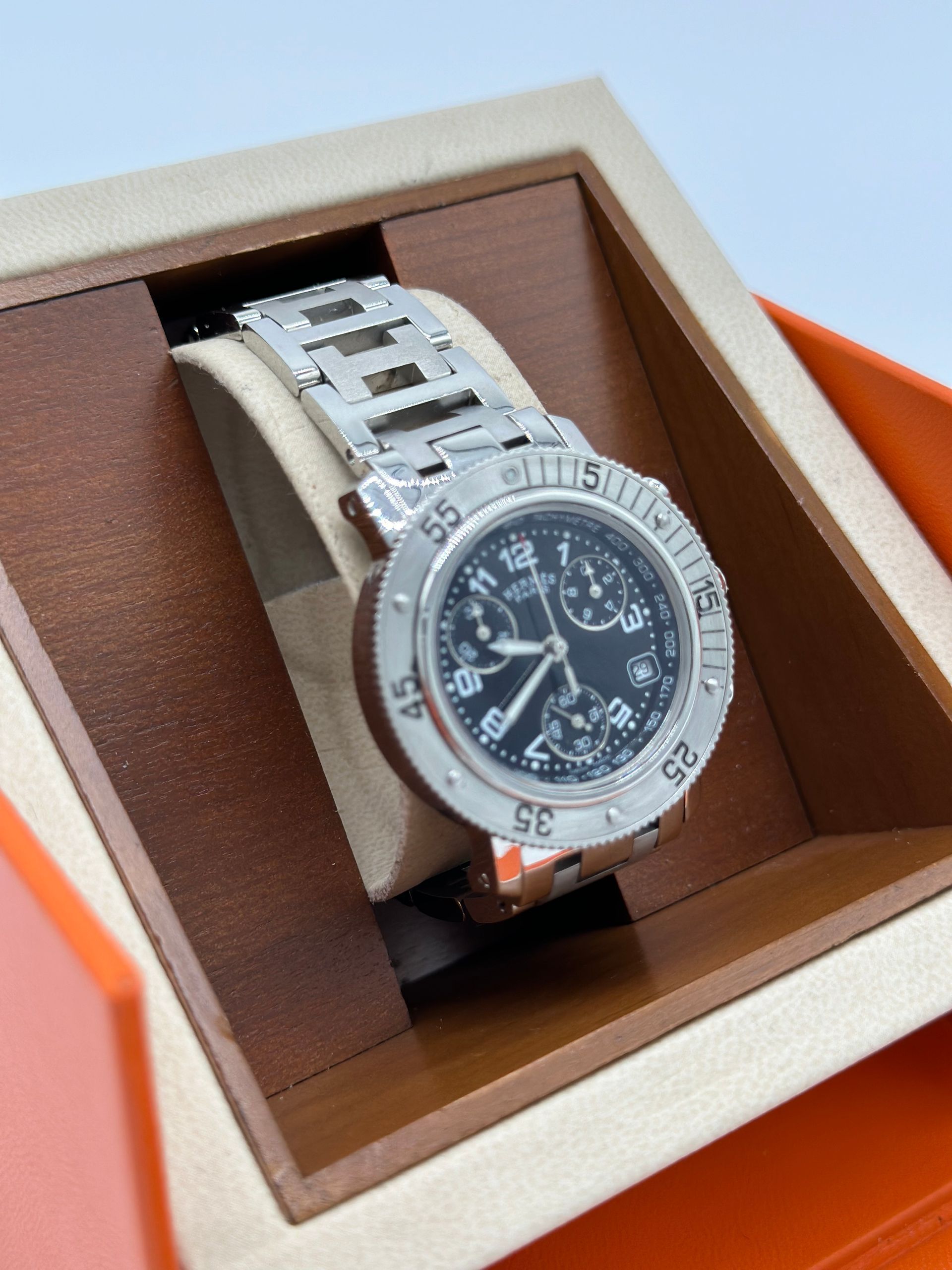 Hermes Womens Clipper Diver Quartz Watch CL2.310