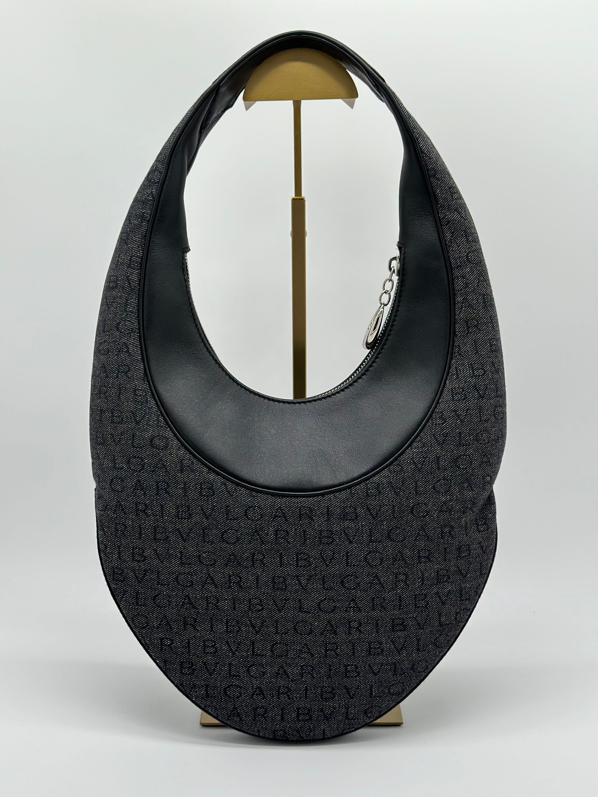 Bulgari Ascot Shoulder Bag (Black)