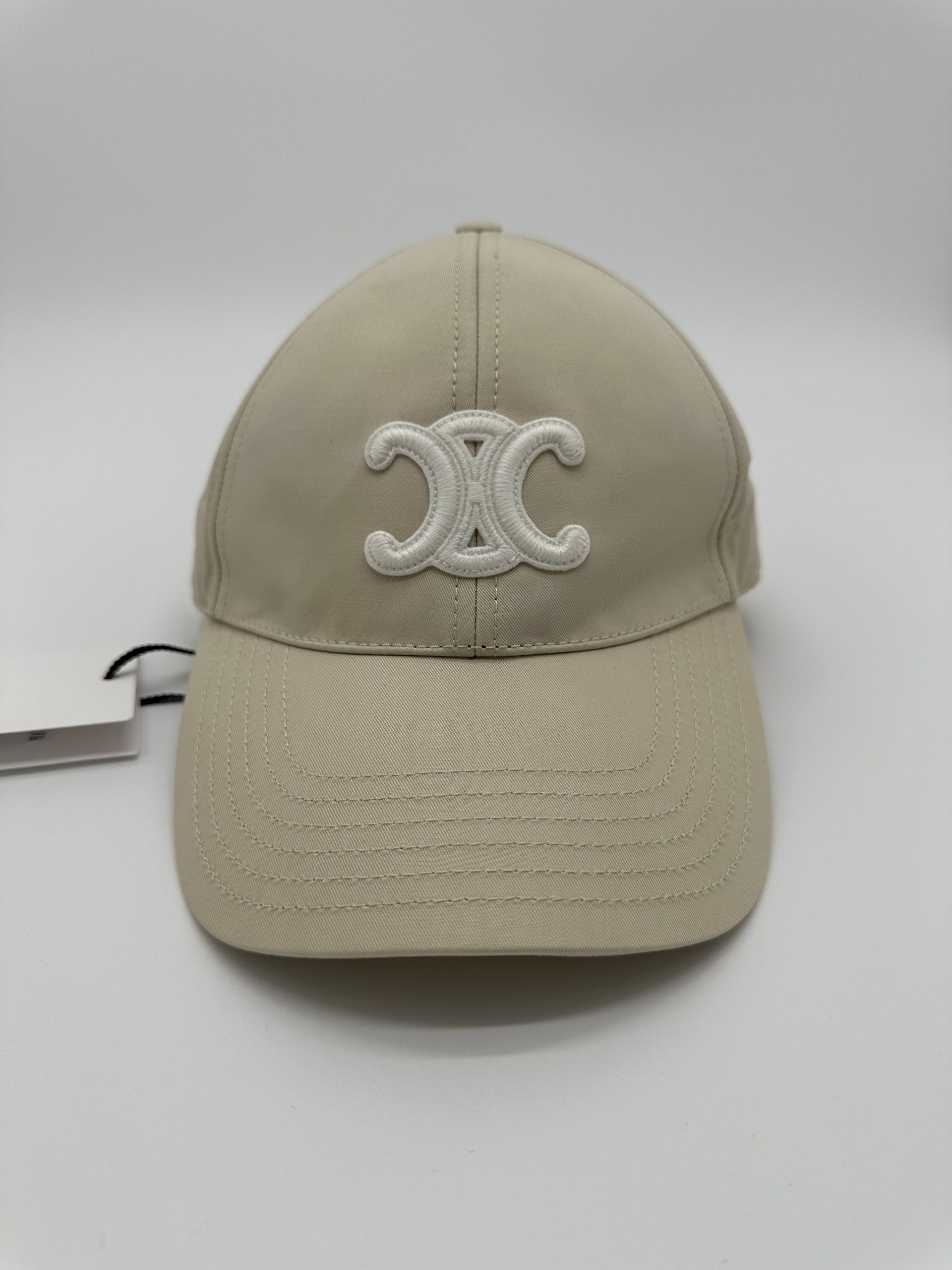 Celine Triomphe Baseball Cap (Vanilla)
