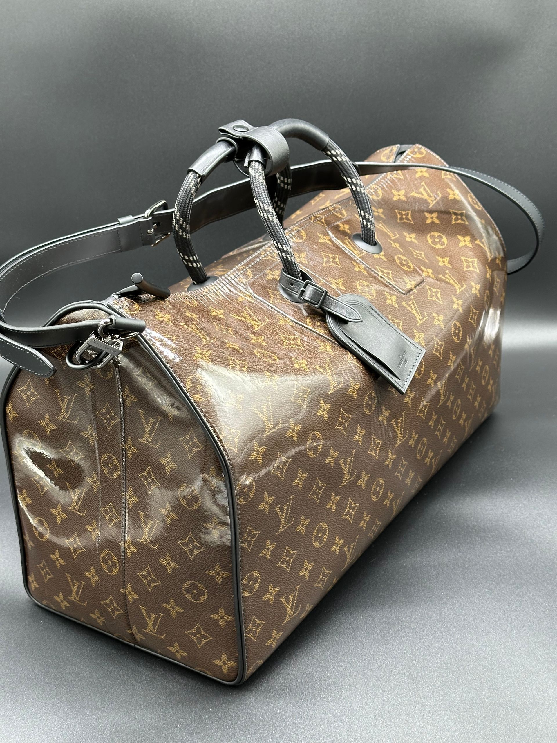 Louis Vuitton Glaze Canvas Keepall Bandouliere 50 (Monogram)
