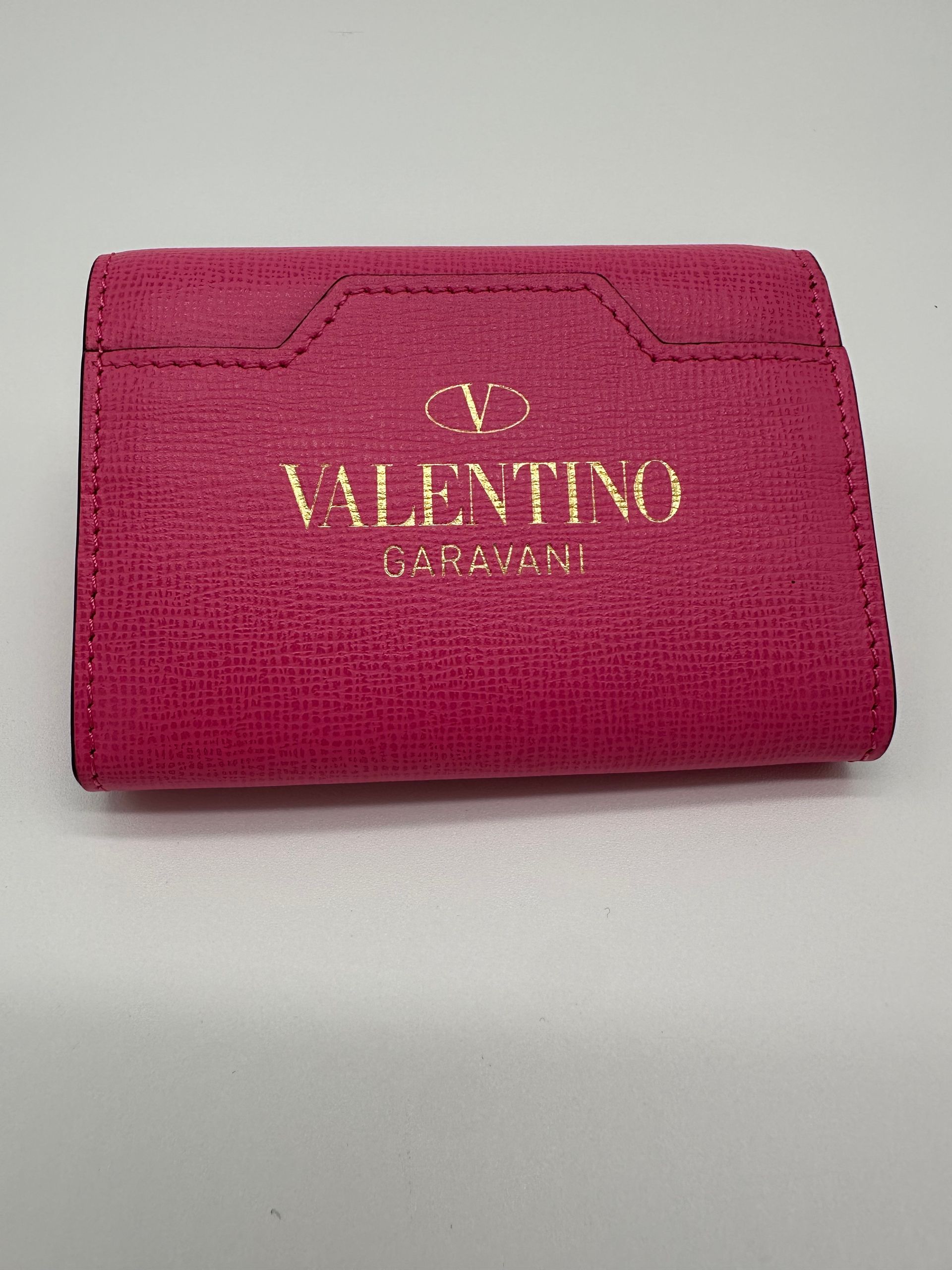 Valentino Garavani Rockstud  Alcove Leather Wallet (Pink)