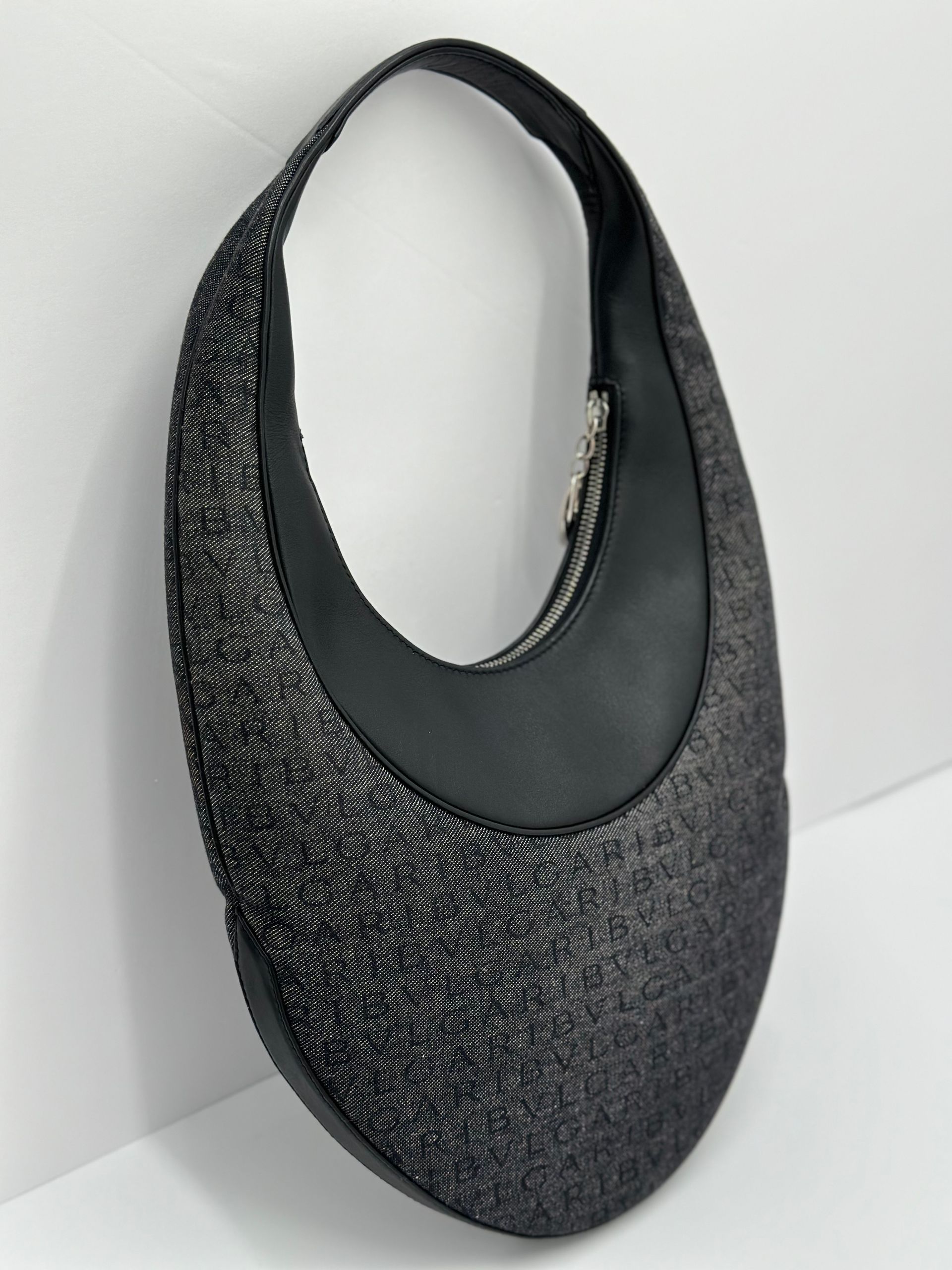 Bulgari Ascot Shoulder Bag (Black)