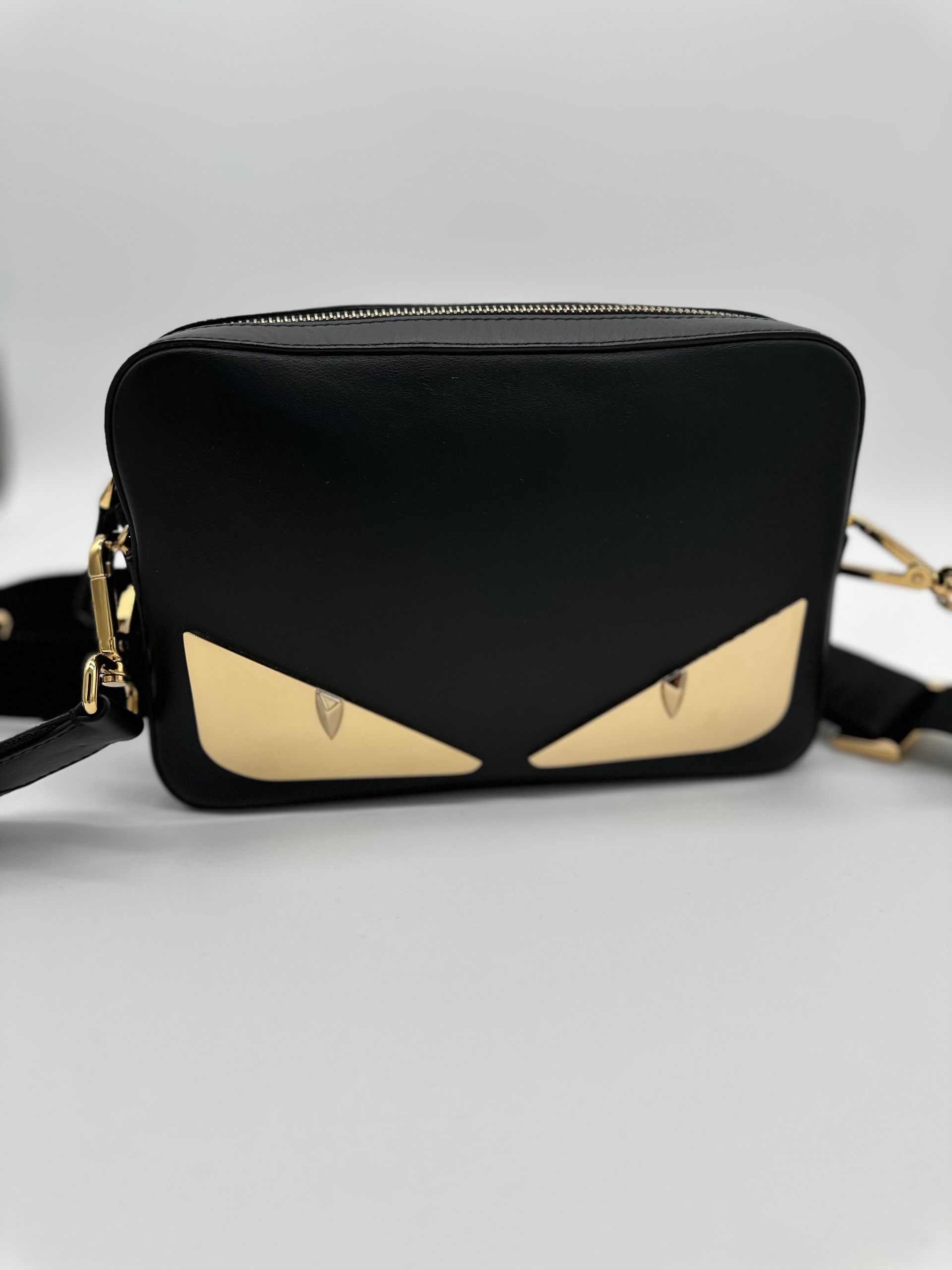 Fendi Monster Bug Eye Crossbody Bag ( Black)
