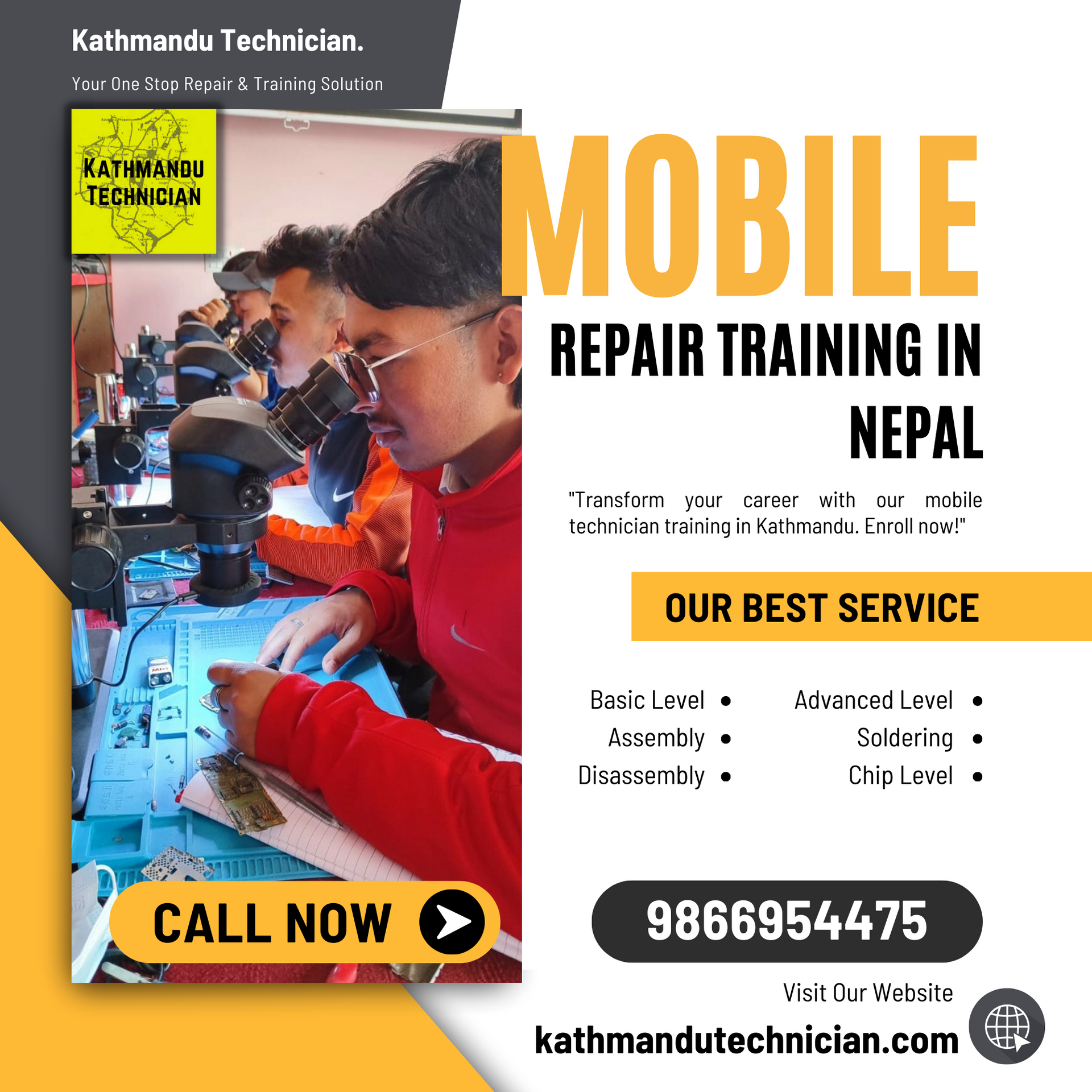 mobile repair training in nepal