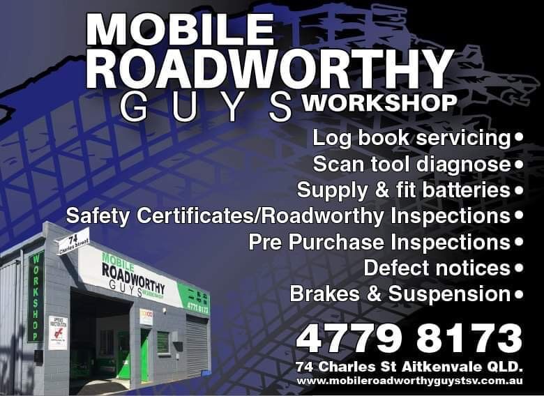Service Banner — Mobile Roadworthy Guys Townsville in Aitkenvale, QLD