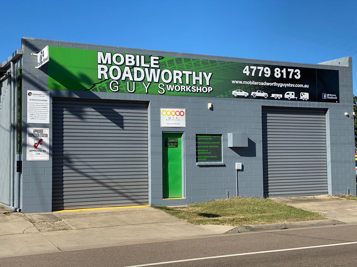 Front Of Workshop — Mobile Roadworthy Guys Townsville in Aitkenvale, QLD
