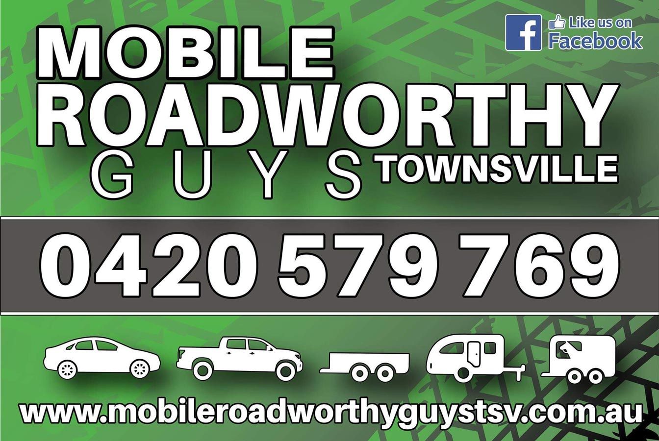 Banner With Phone Number — Mobile Roadworthy Guys Townsville in Aitkenvale, QLD