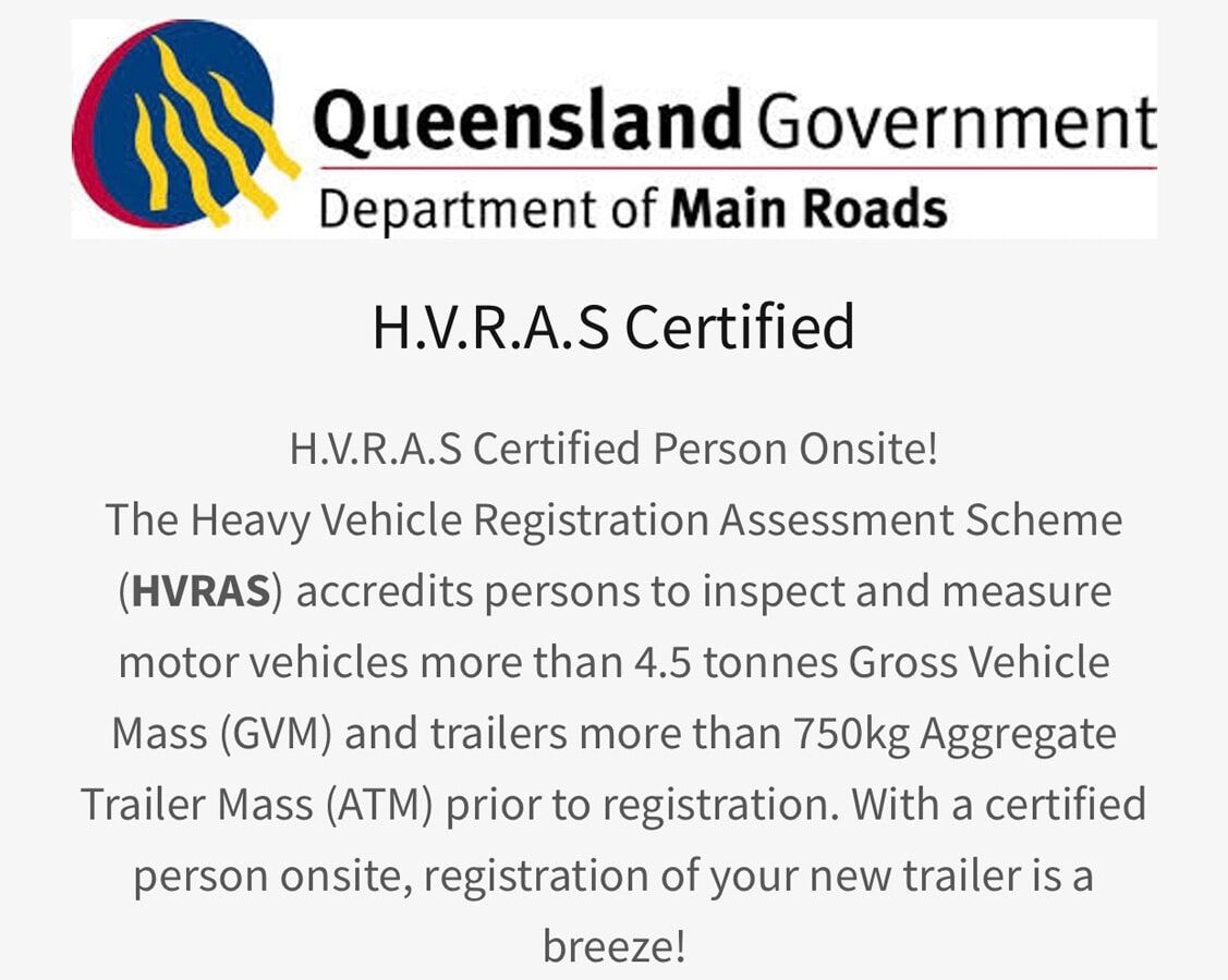 HVRAS Certified — Mobile Roadworthy Guys Townsville in Aitkenvale, QLD