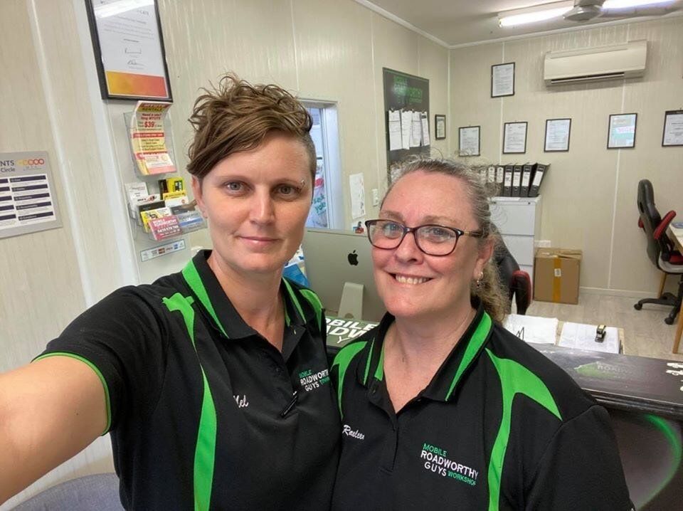 Two Woman in Workshop — Mobile Roadworthy Guys Townsville in Aitkenvale, QLD