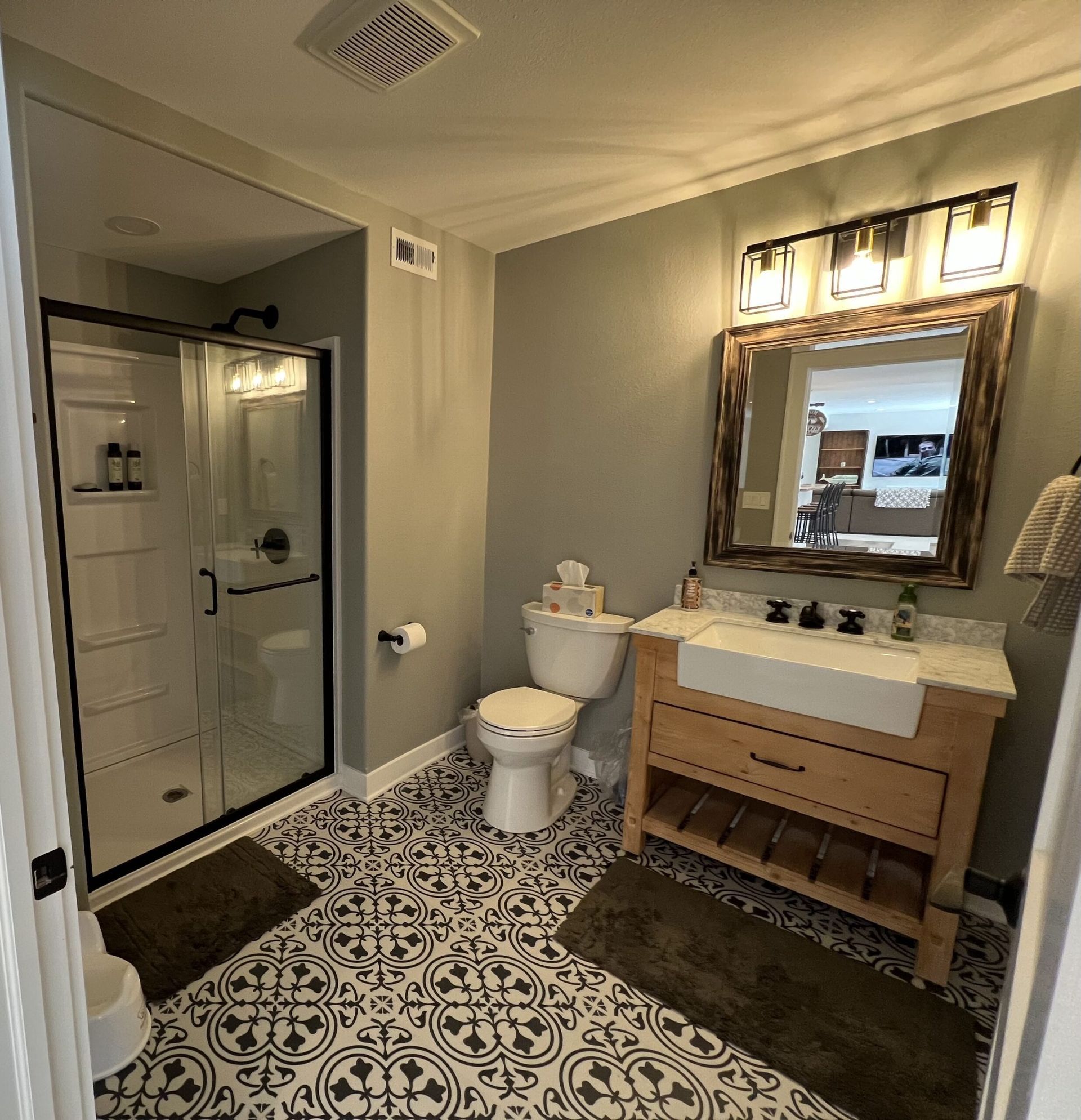 basement bathroom addition