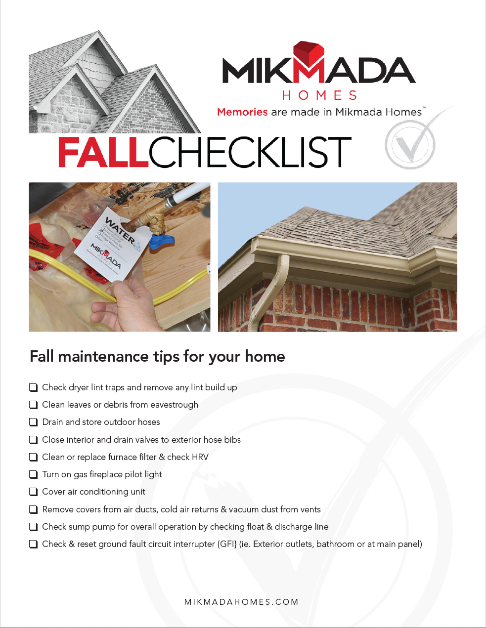 A checklist for fall maintenance tips for your home