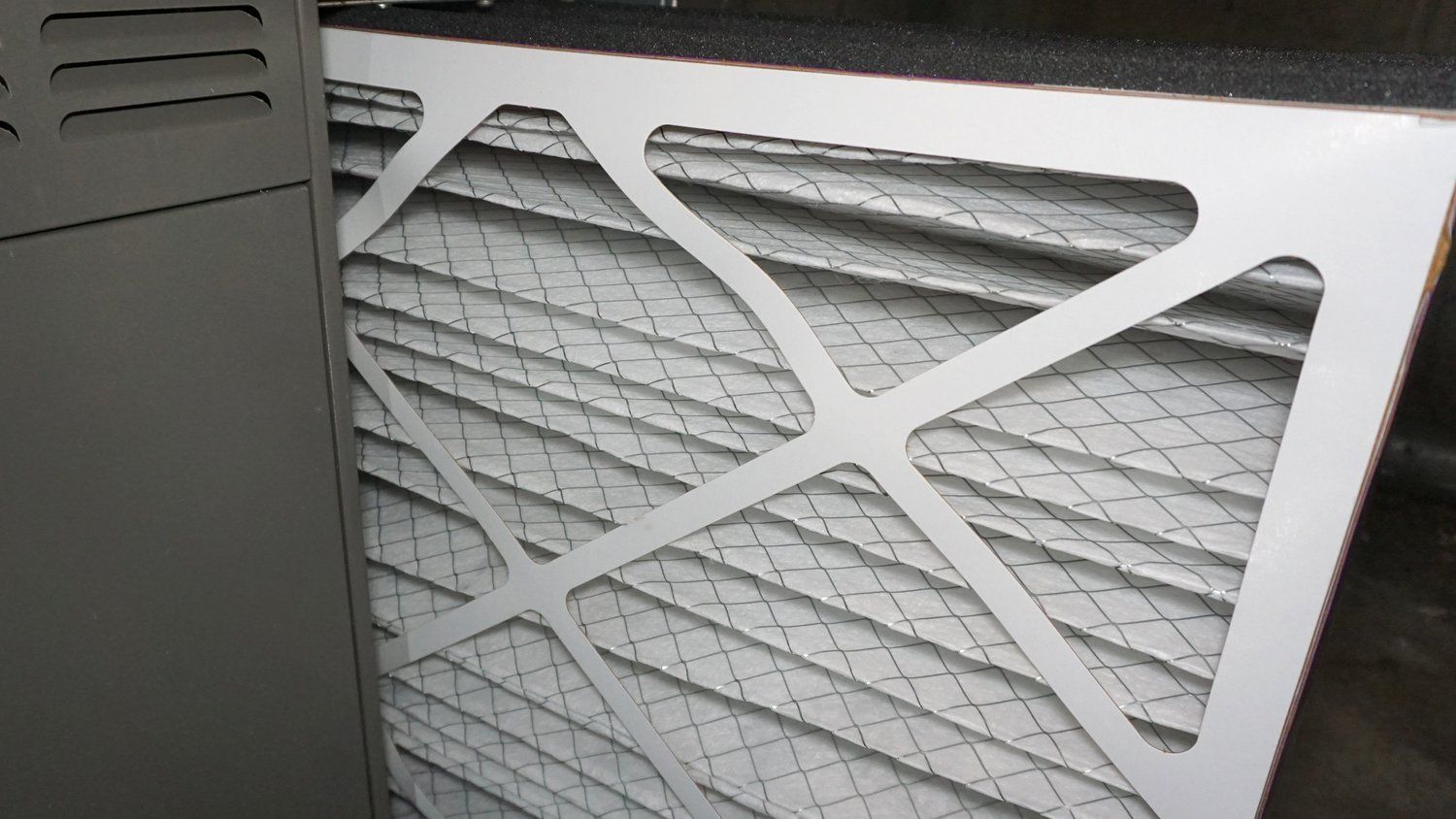 A close up of a paper filter sitting on top of a table.