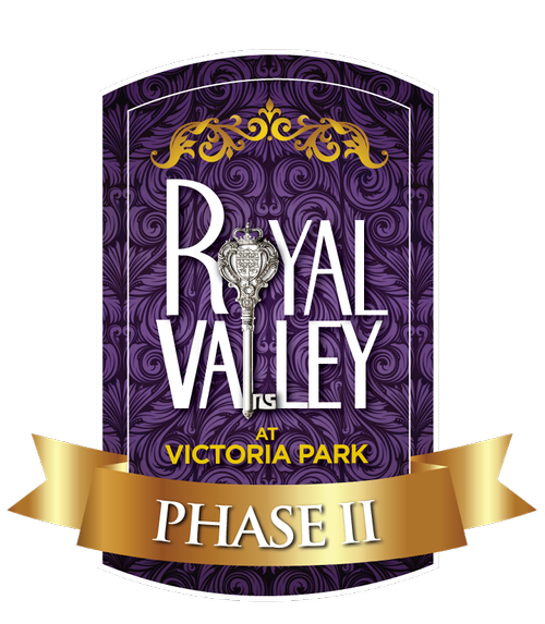 The logo for royal valley at victoria park phase ii