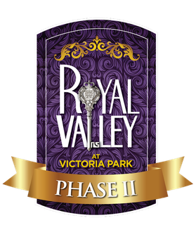 The logo for royal valley at victoria park phase ii