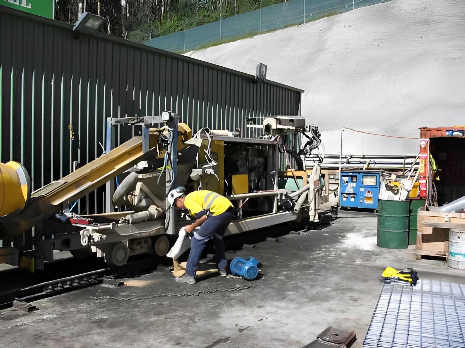 Man At Site Working — Local Electricians in Lavington, NSW