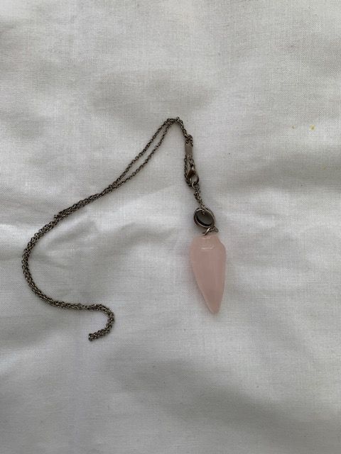 Crystal pendulum used psychic and spiritual readings.
