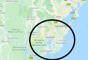 service area around Gosford