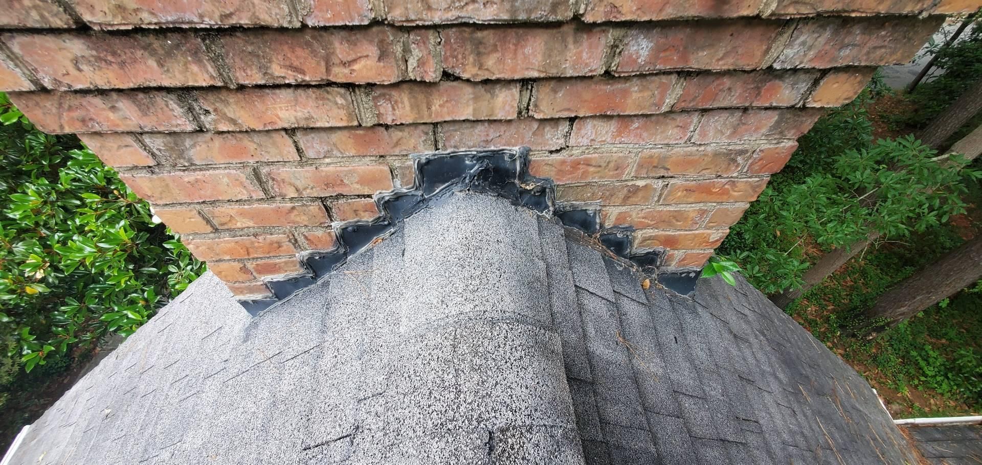 Before Chimney Fix - Florence, SC - Palmetto Roofing & Solar