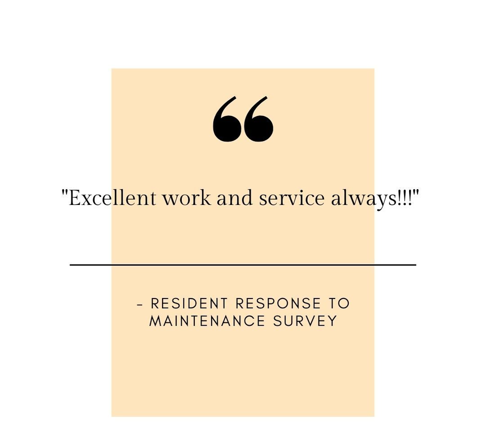 Maintenance survey response reading: 