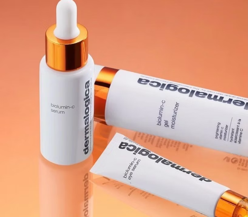 Two bottles of dermalogica are sitting next to each other