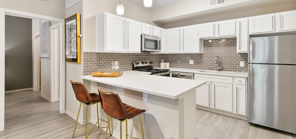 Kitchen at La Costa Villas in Dallas, TX.
