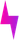 Gradient purple and pink lightning bolt.