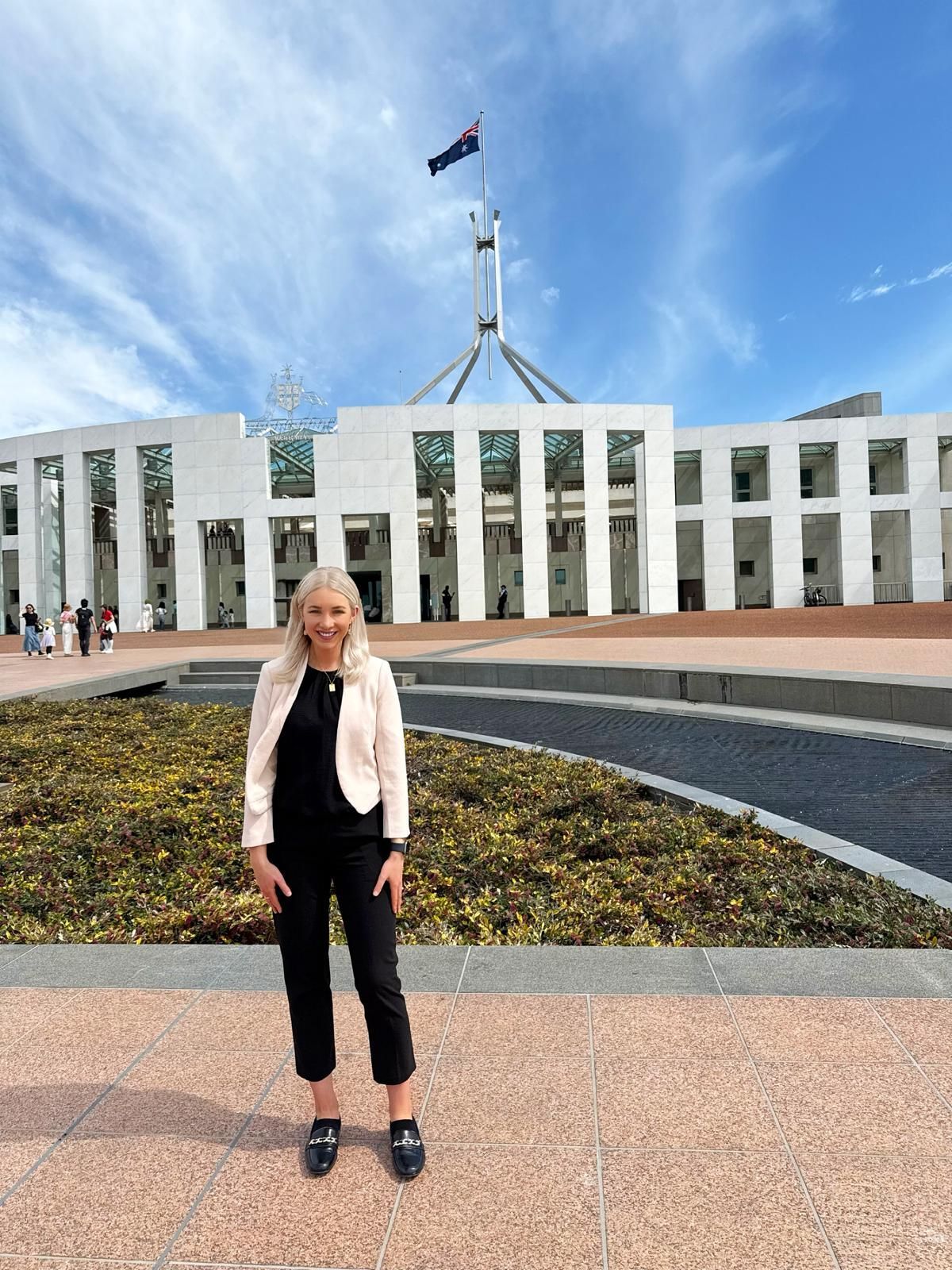 PreservHer Founder Kimberley Caines takes fertility policy to Parliament House.