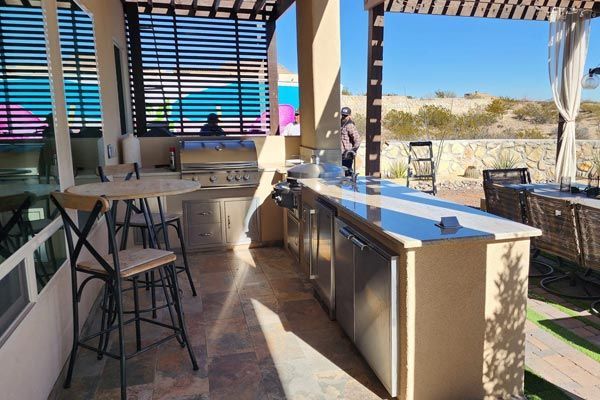 Outdoor Kitchen Countertop — Las Cruces, NM — M & M Custom Construction Inc