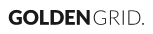 The word goldengrid is written in black on a white background.