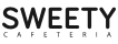 The logo for sweety cafeteria is black and white.