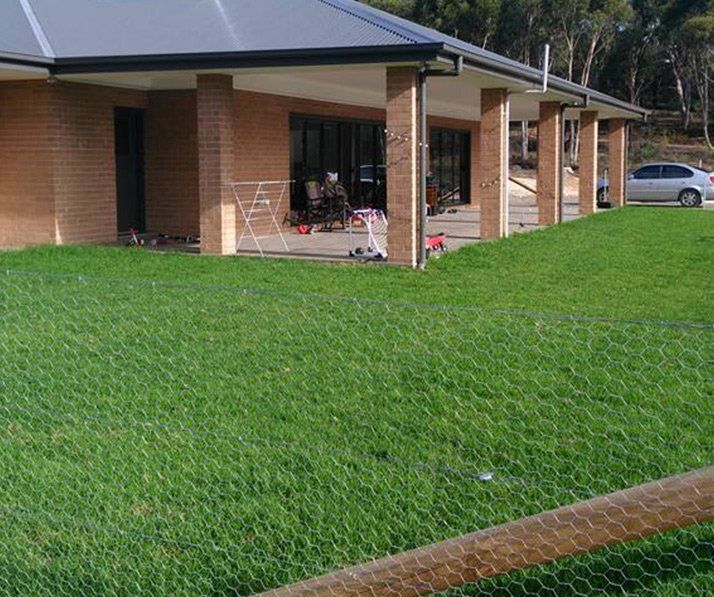 Backyard with Green Lawn — Landscaping in Southern Highlands, NSW