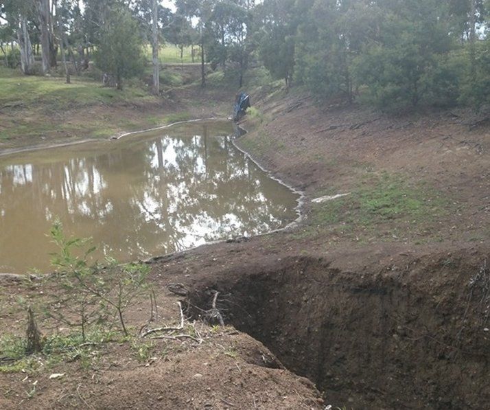 Digging Land For Lake — Earthmoving in Southern Highlands, NSW