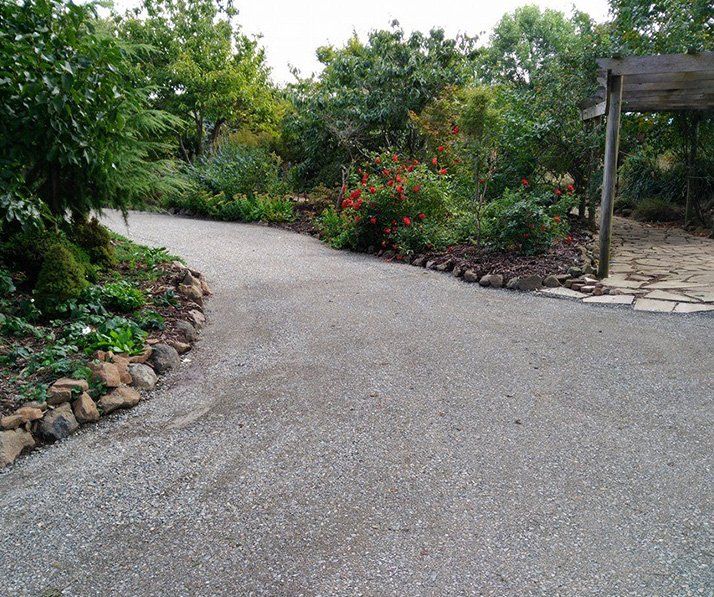Driveway With Landscaped Garden — Landscaping in Southern Highlands, NSW