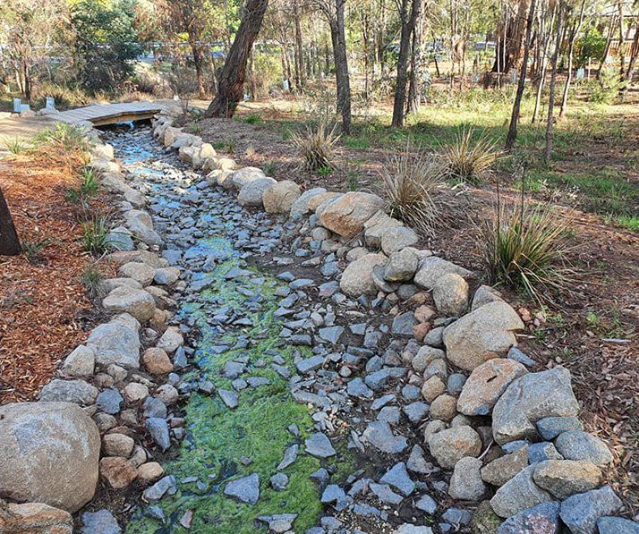 Stone Creek Bed — Landscaping in Southern Highlands, NSW