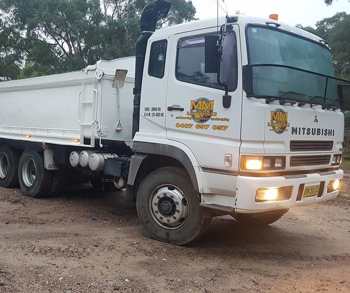 White Truck — Earthmoving in Southern Highlands, NSW