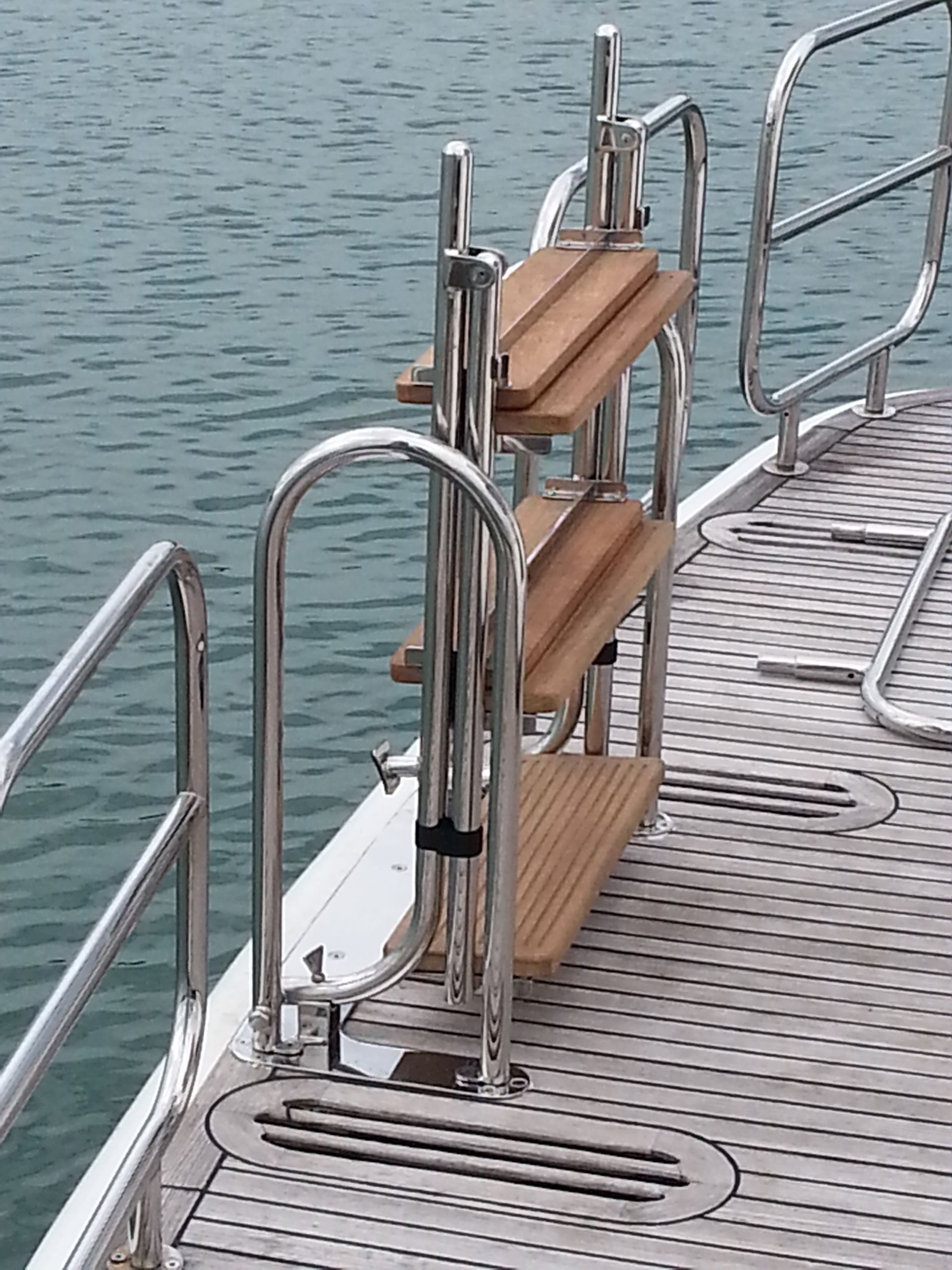 Boat Ladder and Railings— Custom Stainless Craft In Craiglie, QLD
