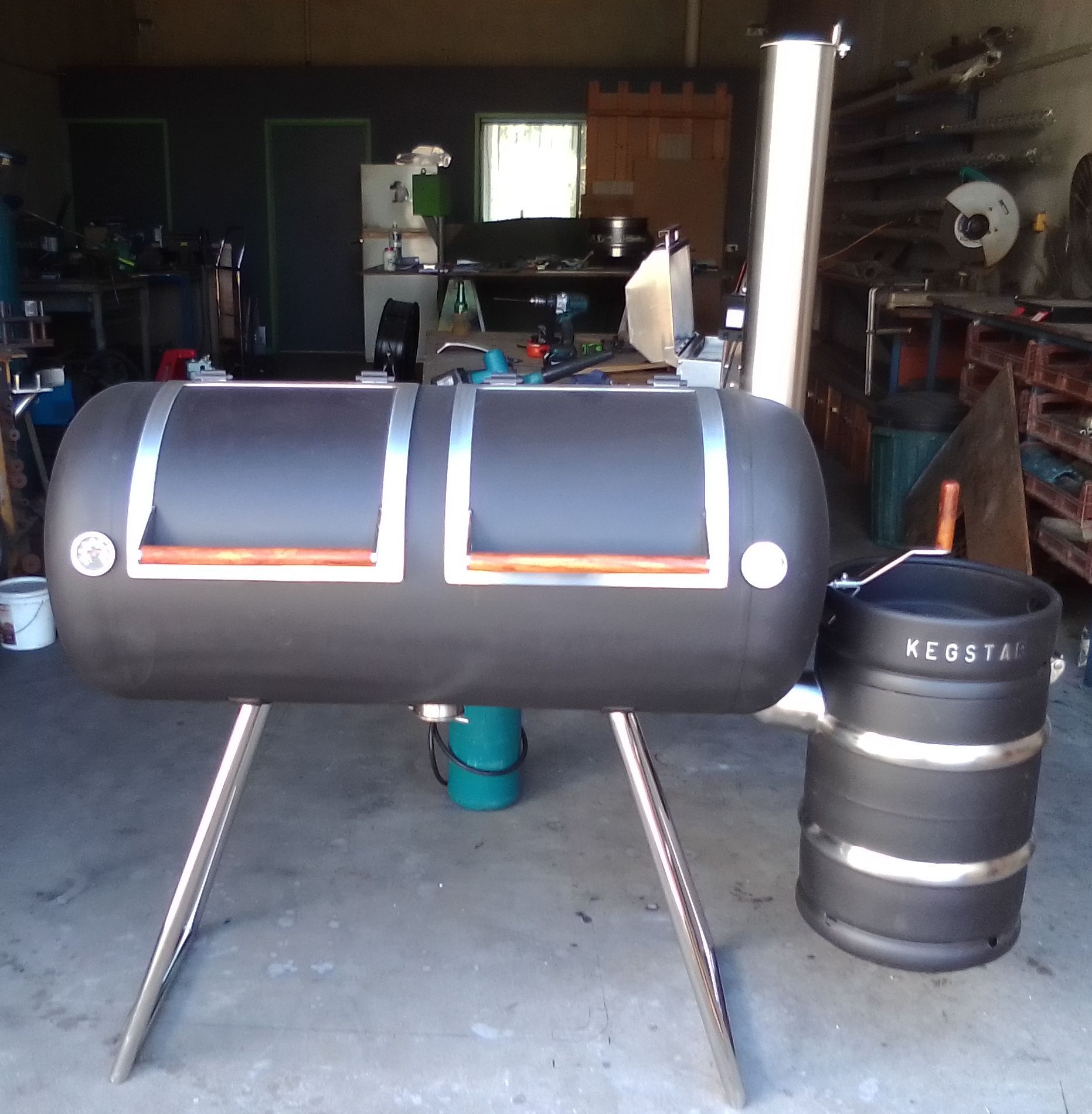 Smoker Reverse Flow Custom Made— Custom Stainless Craft In Craiglie, QLD