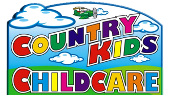 A colorful logo for country kids childcare
