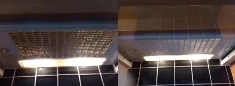 Oven cleaning before and after